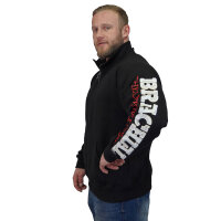 Brachial Zip-Sweater "Gym" black/white 2XL