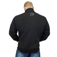 Brachial Zip-Sweater "Gain" black
