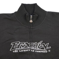 Brachial Zip-Sweater "Gain" schwarz S