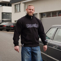 Brachial Zip-Sweater "Gain" schwarz 4XL