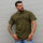 Brachial T-Shirt "Gain" military green/schwarz 2XL