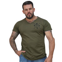 Brachial T-Shirt "Move" military green/schwarz