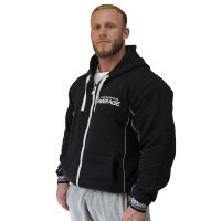 Brachial Zip-Hoody "Spacy" schwarz/weiß