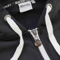 Brachial Zip-Hoody "Spacy" schwarz/weiß L