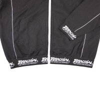 Brachial Zip-Hoody "Spacy" black/white 3XL