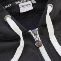 Brachial Zip-Hoody "Spacy" schwarz/weiß 3XL