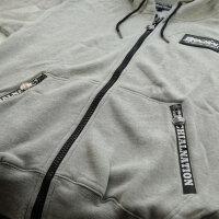 Brachial Zip-Hoody "Rude" graumeliert S