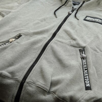 Brachial Zip-Hoody "Rude" greymelounge L