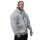 Brachial Zip-Hoody "Rude" graumeliert L