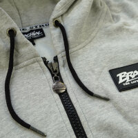 Brachial Zip-Hoody "Rude" greymelounge XL