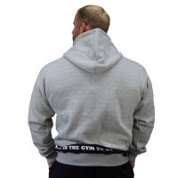 Brachial Zip-Hoody "Rude" graumeliert 3XL