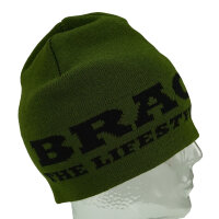 Brachial Beanie "Frozen" military green/schwarz