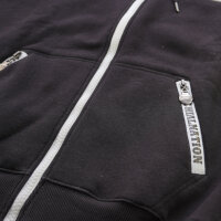 Brachial Zip-Hoody "Rude" schwarz