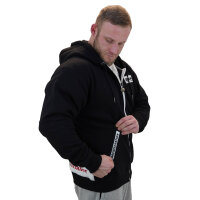 Brachial Zip-Hoody "Rude" schwarz M