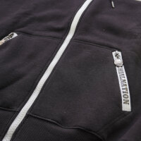 Brachial Zip-Hoody "Rude" schwarz M