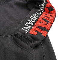 Brachial Zip-Sweater "Gym" schwarz/rot