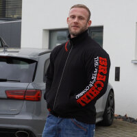 Brachial Zip-Sweater "Gym" schwarz/rot