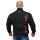 Brachial Zip-Sweater "Gym" schwarz/rot XL