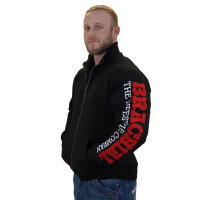 Brachial Zip-Sweater "Gym" black/red 3XL