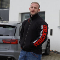 Brachial Zip-Sweater "Gym" schwarz/rot 3XL