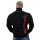 Brachial Zip-Sweater "Gym" schwarz/rot 4XL