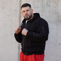 Brachial Zip-Hoody "Gym" schwarz/schwarz