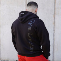 Brachial Zip-Hoody "Gym" schwarz/schwarz
