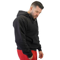 Brachial Zip-Hoody "Gym" schwarz/schwarz