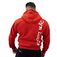 Brachial Zip-Hoody "Gym" red/white