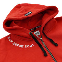 Brachial Zip-Hoody "Gym" red/white