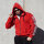 Brachial Zip-Hoody "Gym" rot/weiß