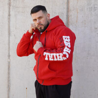 Brachial Zip-Hoody "Gym" red/white 3XL