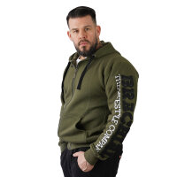 Brachial Zip-Hoody "Gym" military green/schwarz