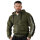 Brachial Zip-Hoody "Gym" military green/schwarz