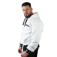 Brachial Zip-Hoody "Spacy" white/black