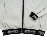 Brachial Zip-Hoody "Spacy" weiß/schwarz