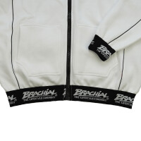 Brachial Zip-Hoody "Spacy" weiß/schwarz 4XL