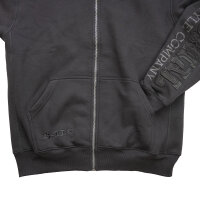 Brachial Zip-Sweater "Gym" schwarz/schwarz