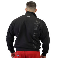 Brachial Zip-Sweater "Gym" schwarz/schwarz