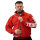 Brachial Zip-Sweater "Gym" red/white