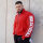 Brachial Zip-Sweater "Gym" rot/weiß