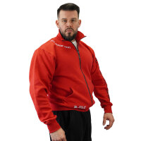 Brachial Zip-Sweater "Gym" rot/weiß L