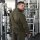 Brachial Zip-Sweater "Gym" military green/schwarz