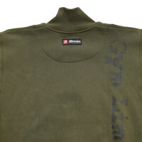 Brachial Zip-Sweater "Gym" military green/schwarz L