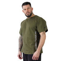 Brachial T-Shirt "Gym" military green/schwarz