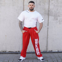 Brachial Tracksuit Trousers "Gym" red/white