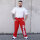 Brachial Tracksuit Trousers "Gym" red/white