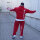 Brachial Tracksuit Trousers "Gym" red/white 2XL