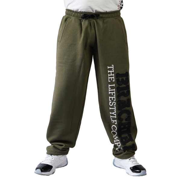 Brachial Tracksuit Trousers "Gym" military green/black