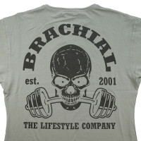Brachial T-Shirt "Hungry" grau/schwarz XL